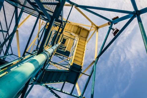 Parachute tower Foto stock