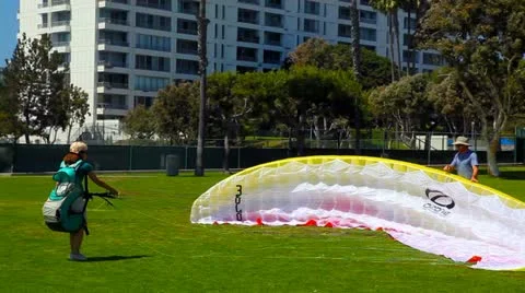 Parachute training Video stock 12128784