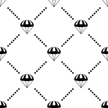 Parachute Vector Seamless Pattern イラスト素材