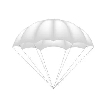 Parachute in white design Stock Illustration