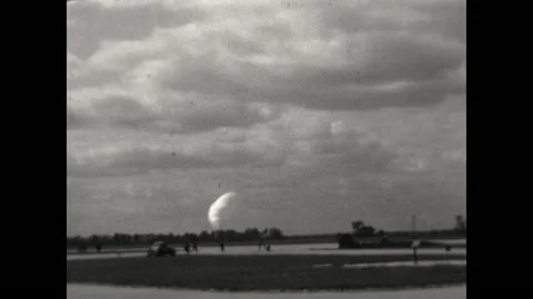 Parachuting 1931 Stock Footage 182209429