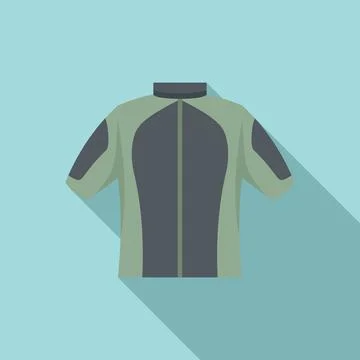 Parachuting clothes icon, flat style Illustrazione stock