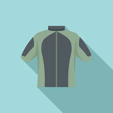 Parachuting clothes icon, flat style Illustrazione stock