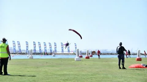 Parachuting Video stock 11242432