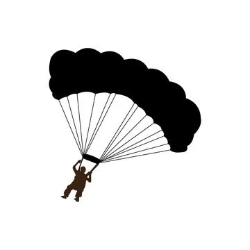 Parachuting icon Stock Illustration