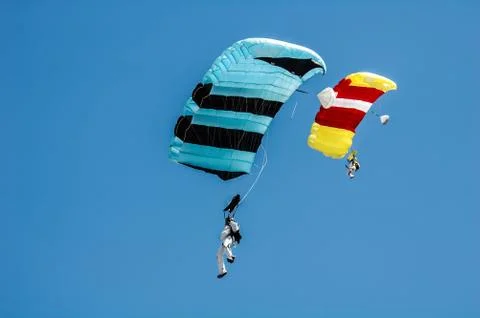 Parachuting Stock Photos