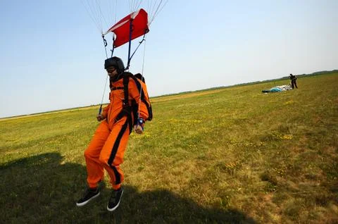 Parachuting Stock Photos