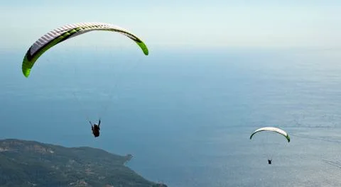 Parachuting Stock Photos