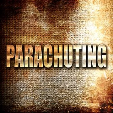 Parachuting sign background Stock Illustration