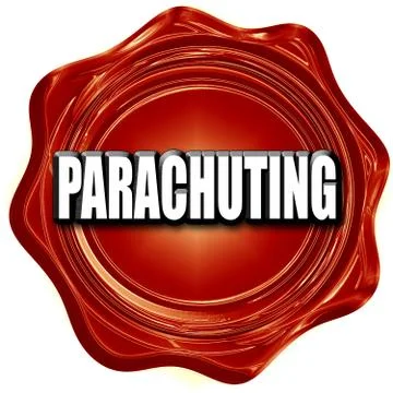 Parachuting sign background Stock Illustration