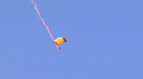 Parachutist Stock Footage 582392