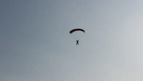 Parachutist Stock Footage 10849050