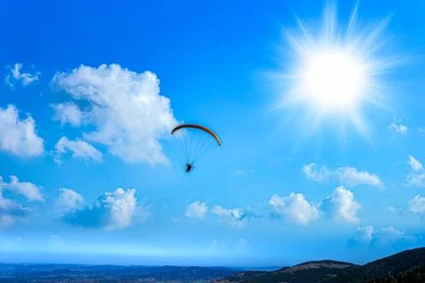Parachutist Foto stock
