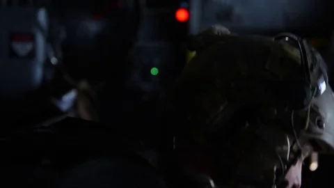 Parachutist securing parachute Stock Footage 83847869