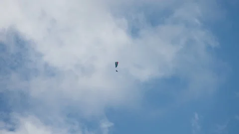 Parachutist, sky and clouds Stock Footage 172533132