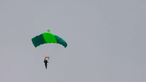 Parachutist in the sky. Stock Footage 80394608