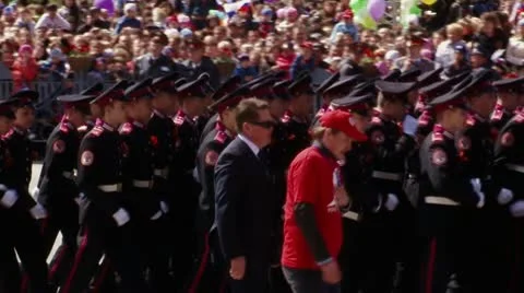 Parade in 9 of may Stock Footage 10566944