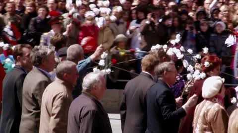 Parade in 9 of may Stock Footage 10566972