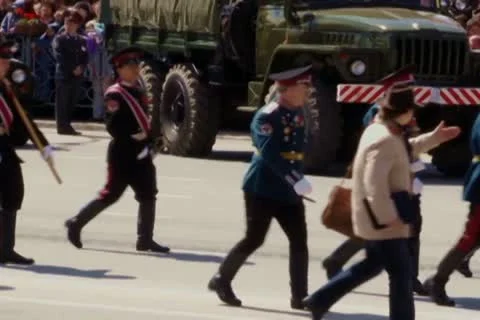 Parade in 9 of may Stock Footage 10682130