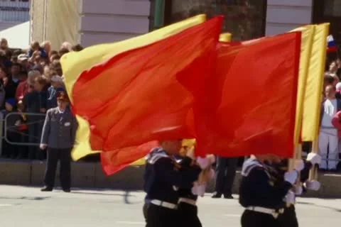 Parade in 9 of may Stock Footage 10682147