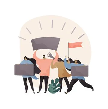 Parade abstract concept vector illustration. 库存插图