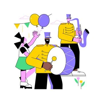 Parade abstract concept vector illustration. 스톡 일러스트