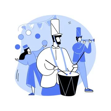 Parade abstract concept vector illustration. 库存插图