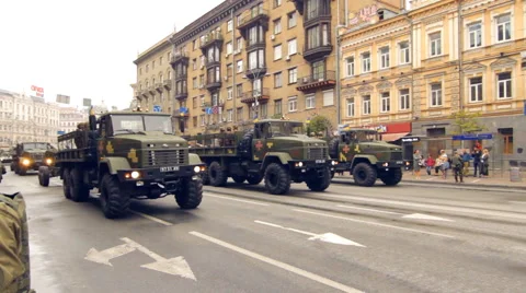 Parade of the Armed Forces of Ukraine Stock Footage 67565469