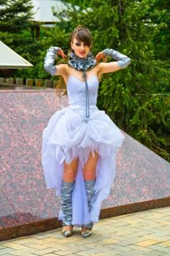 Parade of brides Stock Photos