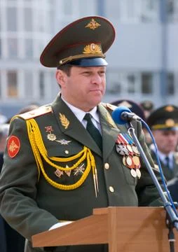 Parade commander 库存照片