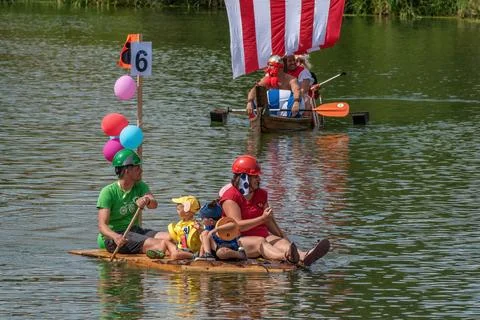 Parade of competitors theme two and a half men Stock Photos
