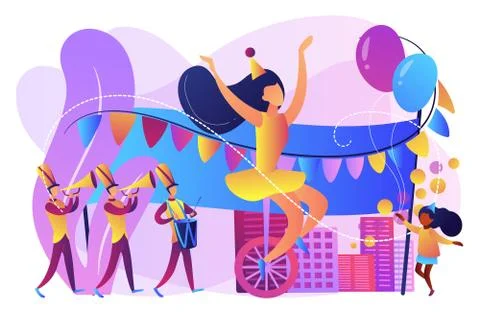 Parade concept vector illustration. Stock Illustration
