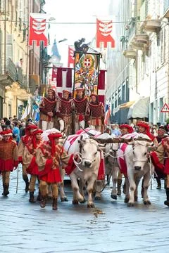 Parade during the Palio Stock Photos