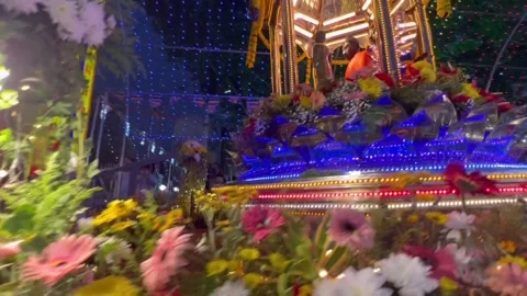 Parade float of Wesak day celebration Stock Footage 194433453