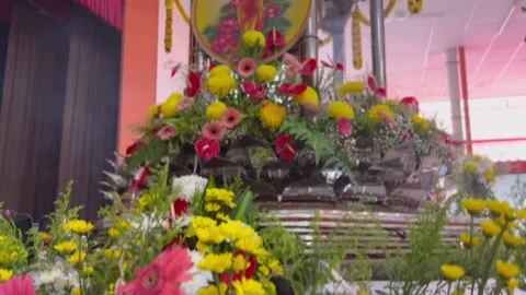 Parade float for Wesak day celebration Stock Footage 194433485