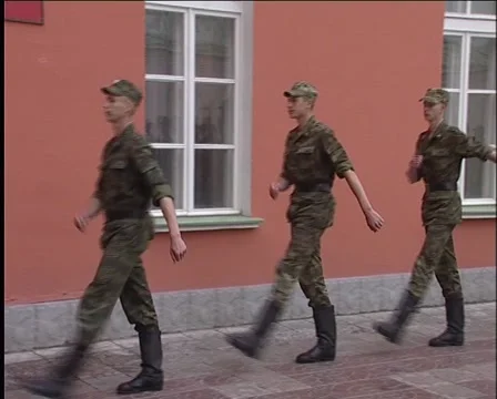 On the parade ground Stockbeeldmateriaal 3916127