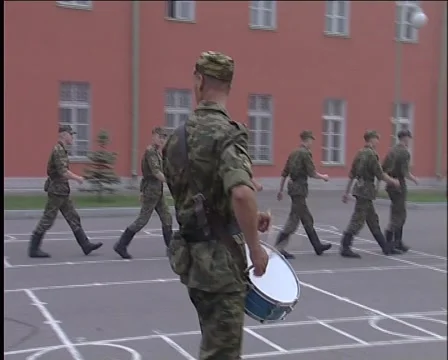 On the parade ground Видео 3917777