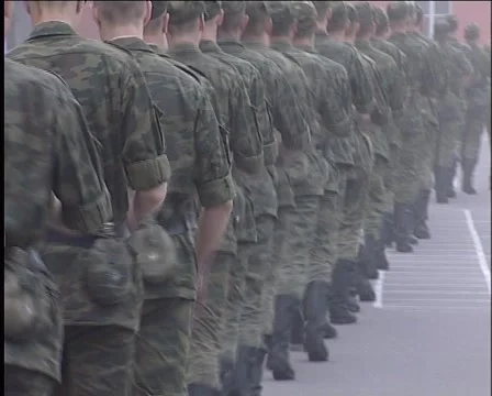 On the parade ground Stockbeeldmateriaal 3918589