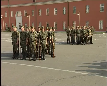 On the parade ground Vídeo Stock 5174562
