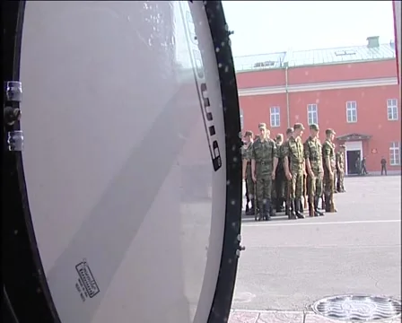 On the parade ground Stock Footage 5178282