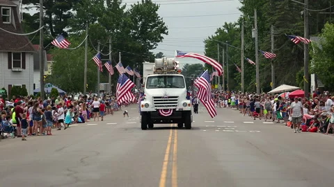 Parade july Stock Footage 197776016
