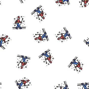 Parade manager vector seamless pattern Stock Illustration