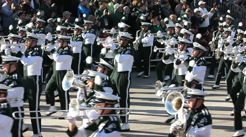 PARADE MARCHING BAND Stock Footage 33847137