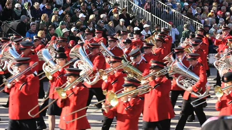 PARADE MARCHING BAND Stock Footage 33847145