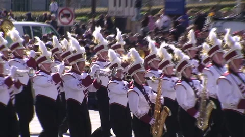 PARADE - MARCHING BAND, WASHINGTON, D.C. - SPORTFILM 10187M Stock Footage 50793655