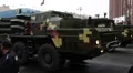 Parade of military hardware in Kiev, Ukraine HD Footage