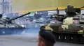 Parade of military hardware in Kiev, Ukraine HD Footage