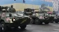 Parade of military hardware in Kiev, Ukraine HD Footage