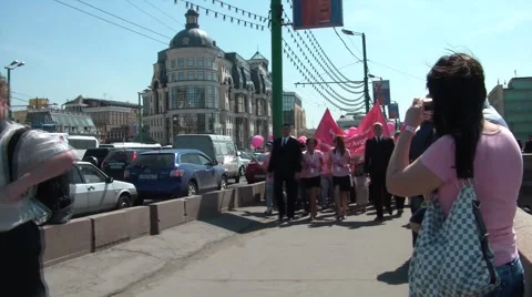 Parade. People Stock Footage 6106983