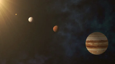 Parade of planets Stock Footage 92239095